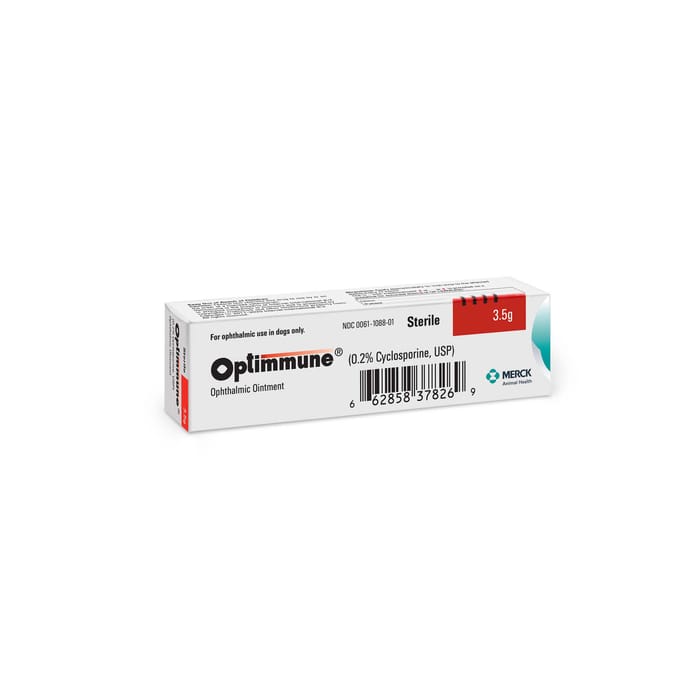 OPTIMMUNE (0.2% Cyclosporine, USP) Ophthalmic Ointment - 3.5 gm Tube product detail number 1.0