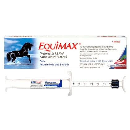 Equimax Ivermectin 1.87%/ Praziquantel 14.03% Paste product detail number 1.0
