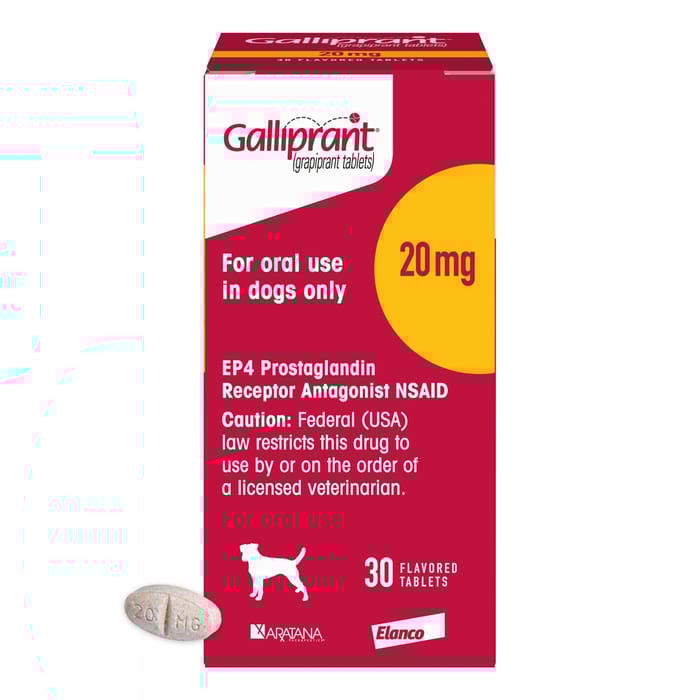 Galliprant Osteoarthritis Treatment Chewable Tablets for Dogs - 20 mg, 30 ct product detail number 1.0