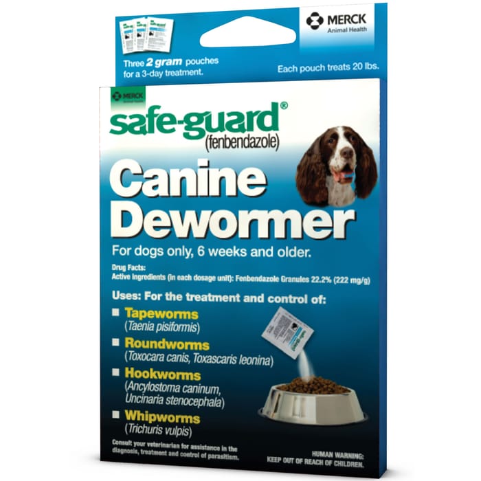 Safe-Guard Canine Dewormer Three 2 Gram Packages product detail number 1.0