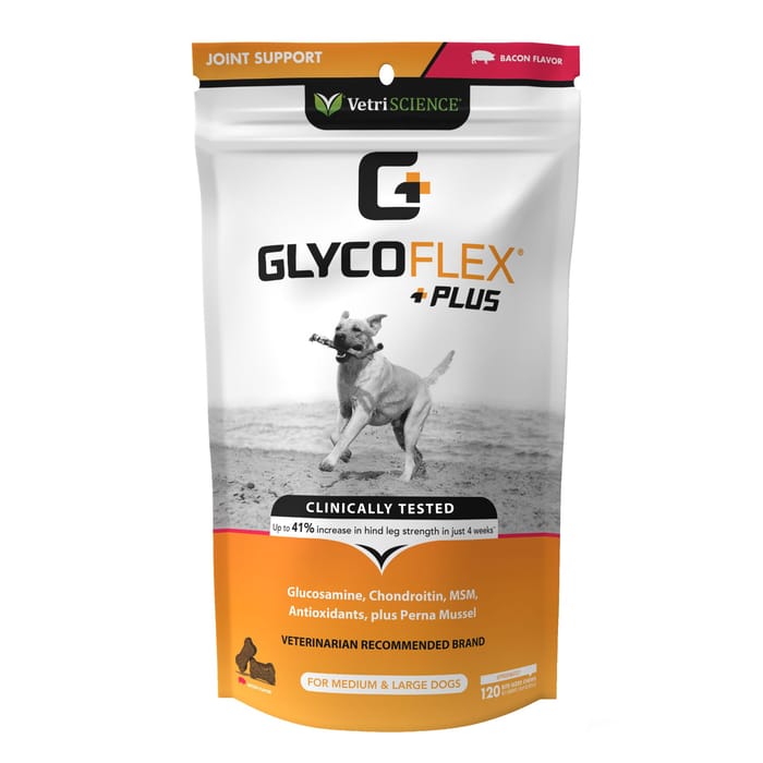 VetriScience GlycoFlex Plus Joint Supplement Soft Chews for Medium & Large Dogs - Bacon Flavor - 120 ct product detail number 1.0