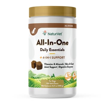 NaturVet All-in-One Dog Supplement Soft Chews for Dogs - 120 ct Soft Chews-product-tile