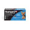 HEARTGARD Plus (ivermectin/pyrantel) Heartworm Disease Preventative Chewables for Dogs up to 25 lbs (Blue Box) - 1pk