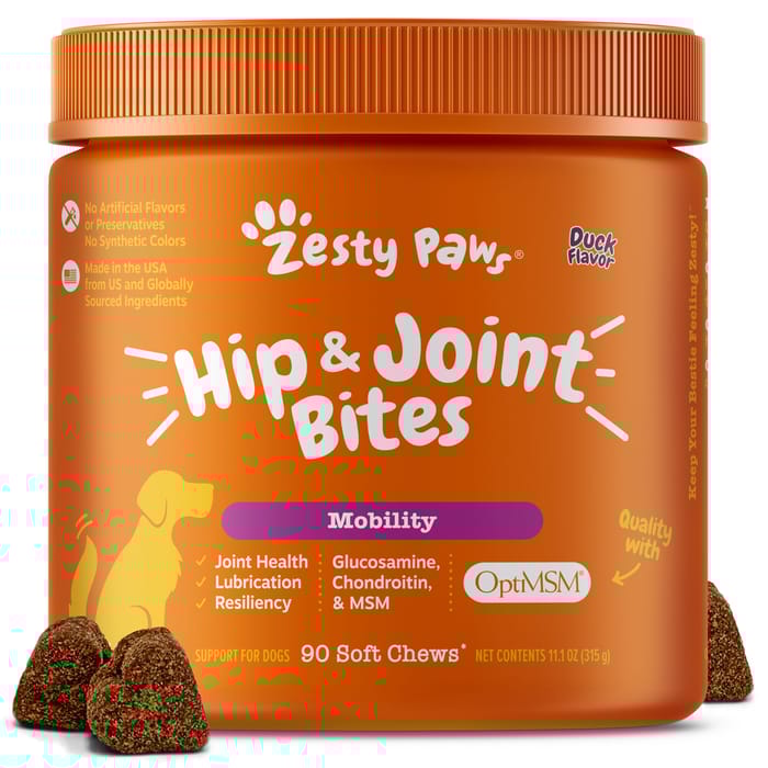 Zesty Paws Hip & Joint Bites Soft Chew Mobility Supplement for Dogs product detail number 1.0