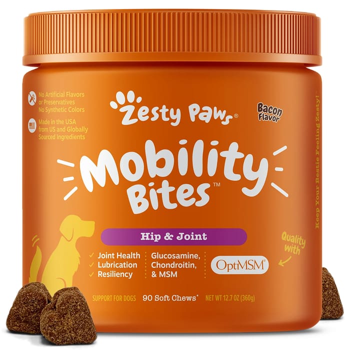 Zesty Paws Hip & Joint Bites for Dogs Bacon - 90ct product detail number 1.0