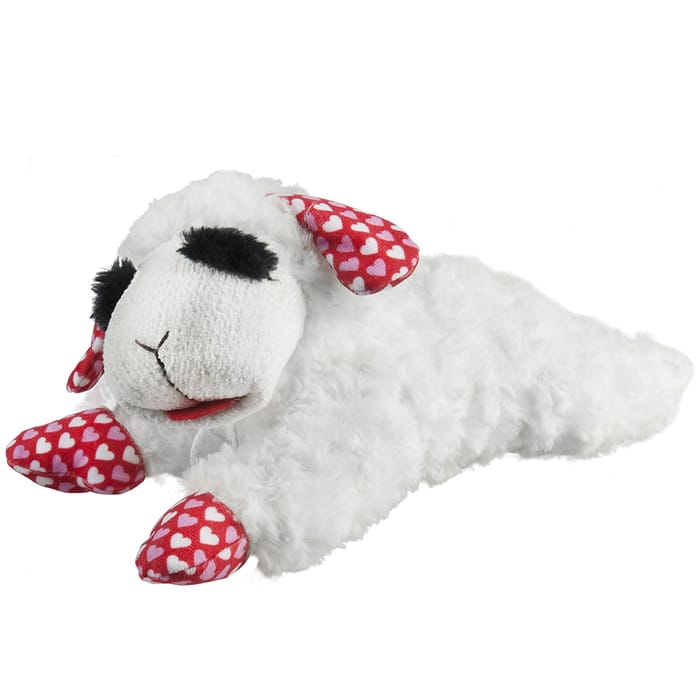 Multipet Valentine's Day Lamb Chop Dog Toy 10.5" Dog Toy product detail number 1.0