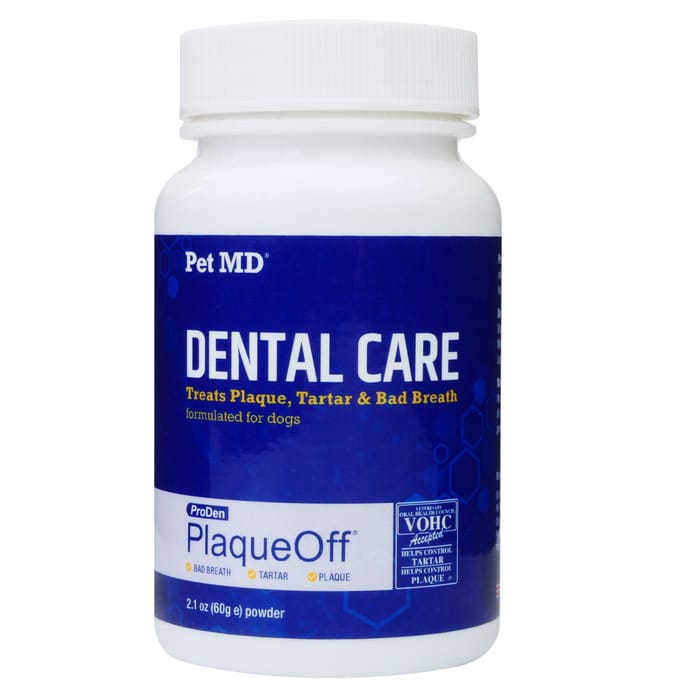 Pet MD ProDen PlaqueOff Powder Dog Supplement for Healthy Teeth and Gums - 60 g product detail number 1.0