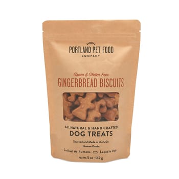 Portland Pet Food Company Grain & Gluten Free Gingerbread Dog Biscuits 5oz-product-tile