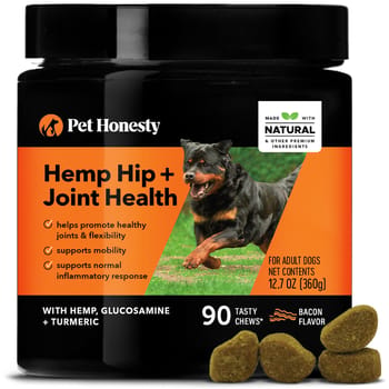 Pet Honesty Hemp Hip + Joint Health Bacon Flavored Soft Chews Joint & Mobility Supplement for Dogs-product-tile