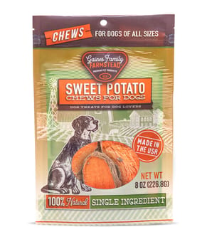 Gaines Family Farmstead Sweet Potato Chews for Dogs - 100% Natural Single-Ingredient Dog Treat 8 oz-product-tile