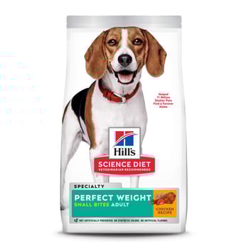 Hill's Science Diet Adult Perfect Weight Small Bites Chicken Dry Dog Food - 4 lb Bag-product-tile