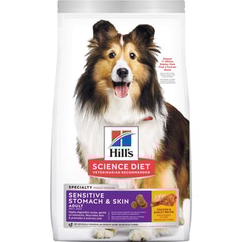 Hill's Science Diet Adult Sensitive Stomach & Skin Chicken & Barley Dry Dog Food - 4 lb Bag-product-tile