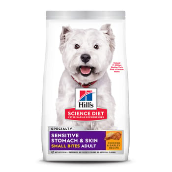 Hill's Science Diet Adult Sensitive Stomach & Skin Small Bites Chicken Dry Dog Food - 4 lb Bag-product-tile