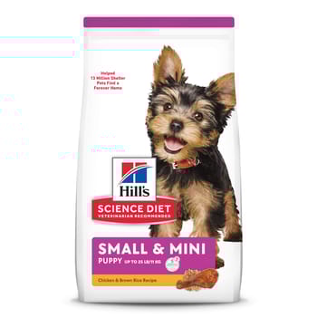 Hill's Science Diet Puppy Small & Mini Chicken Meal & Brown Rice Dry Dog Food - 4.5 lb bag-product-tile
