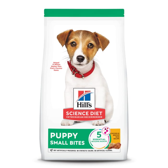 Hill's Science Diet Puppy Small Bites Chicken & Brown Rice Dry Dog Food - 4.5 lb Bag product detail number 1.0