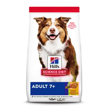 Hill's Science Diet Adult 7+ Chicken Meal Barley & Rice Dry Dog Food - 15 lb Bag-product-tile