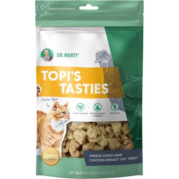Dr. Marty Topi's Tasties Freeze-Dried Raw Chicken Breast Cat Treats - 4 oz  Bag-product-tile