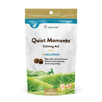 NaturVet Quiet Moments Calming Aid Plus Melatonin Supplement Soft Chews for Dogs - 65 ct Soft Chews-product-tile