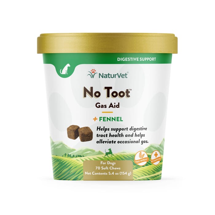 NaturVet No Toot Gas Aid Digestive Supplement Soft Chew for Dogs - 70 ct Soft Chews product detail number 1.0