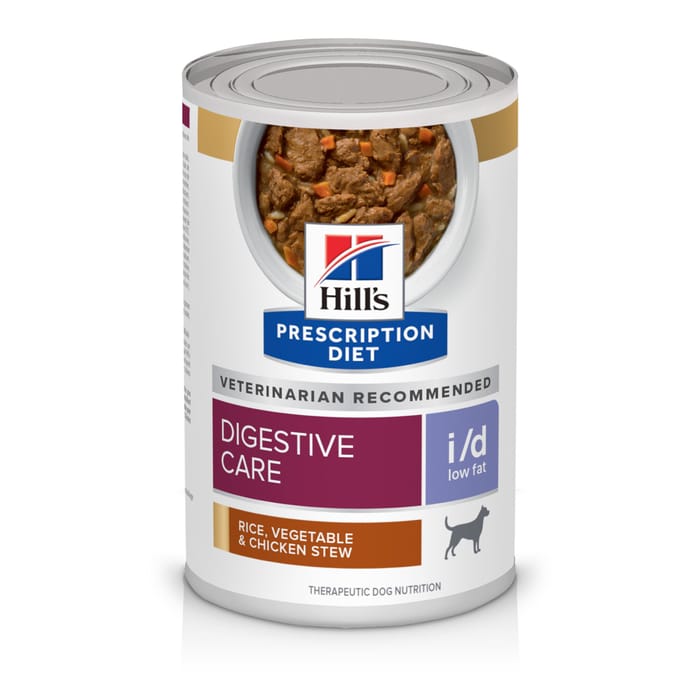 Hill's Prescription Diet i/d Low Fat Digestive Care Rice, Vegetable & Chicken Stew Wet Dog Food - 12.5 oz Cans - Case of 12 product detail number 1.0