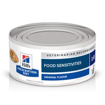 Hill's Prescription Diet z/d Skin/Food Sensitivities Chicken Flavor Wet Cat Food - 5.5 oz Cans - Case of 24-product-tile