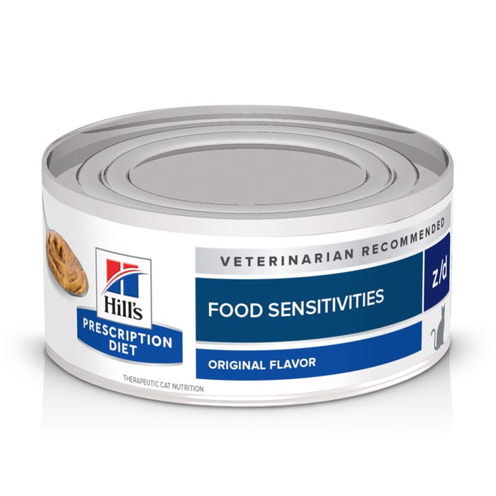 Hill's Prescription Diet z/d Skin/Food Sensitivities Chicken Flavor Wet Cat Food - 5.5 oz Cans - Case of 24 product detail number 1.0