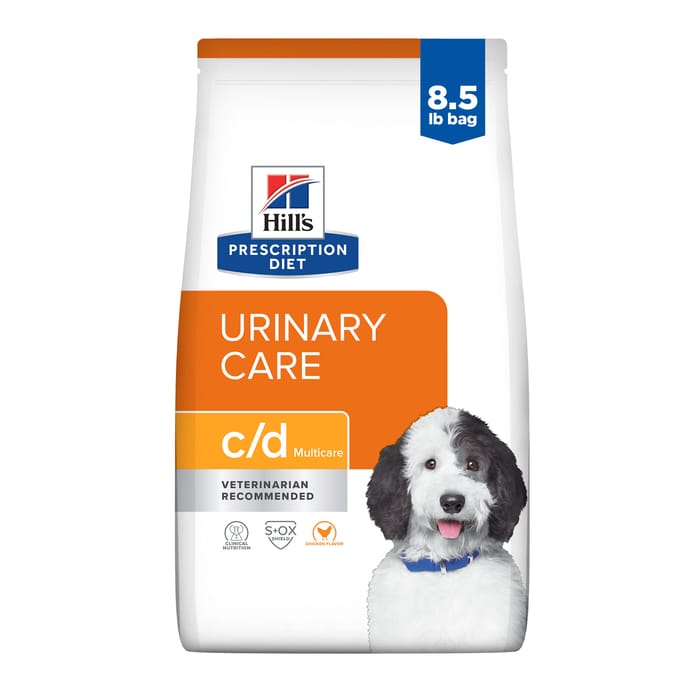Hill's Prescription Diet c/d Multicare Urinary Care Chicken Flavor Dry Dog Food - 8.5 lb Bag product detail number 1.0