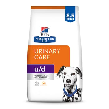 Hill's Prescription Diet u/d Urinary Care Chicken Flavor Dry Dog Food - 8.5 lb Bag-product-tile