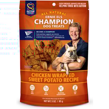 Ernie Els All Natural Chicken Wrapped Sweet Potato Dog Treats - 4 oz-product-tile