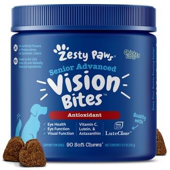 Zesty Paws Senior Advanced Vision Bites&trade; Chicken Flavored Soft Chew Vision Supplement for Dogs-product-tile