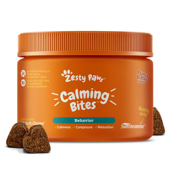 Zesty Paws Calming Bites&trade; Peanut Butter Flavored Soft Chew Behavior Supplement for Dogs - 50 count-product-tile