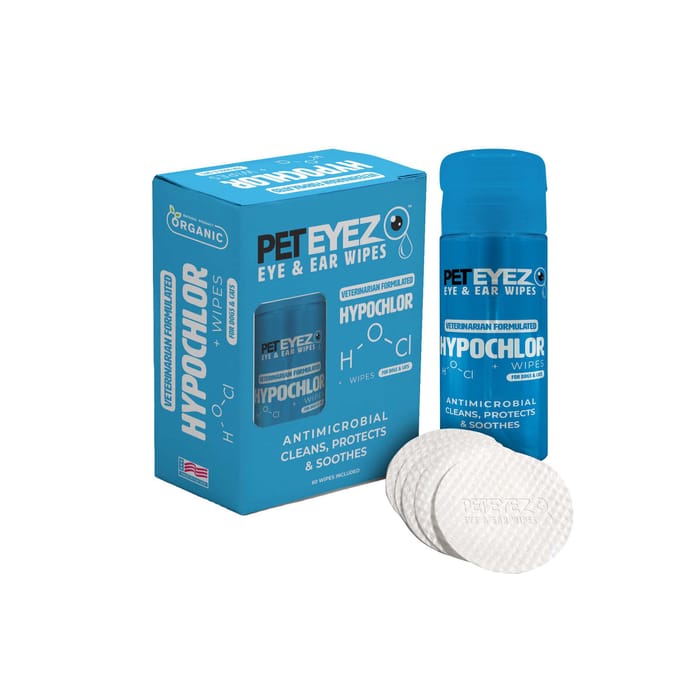 Pet Eyez Eye and Ear Wipes with Hypochlor for Cats and Dogs - 5 oz Box product detail number 1.0