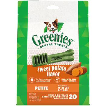 Greenies Sweet Potato Dental Dog Treats - Petite - 20 ct-product-tile