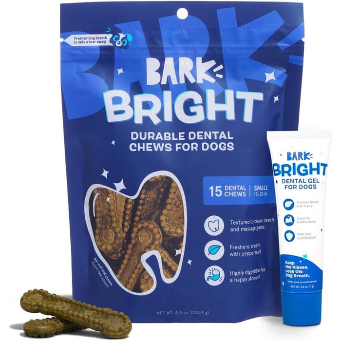 BARK Bright Durable Dental Kit for Dogs - Small Dog - 15 Count Chew Stick product detail number 1.0