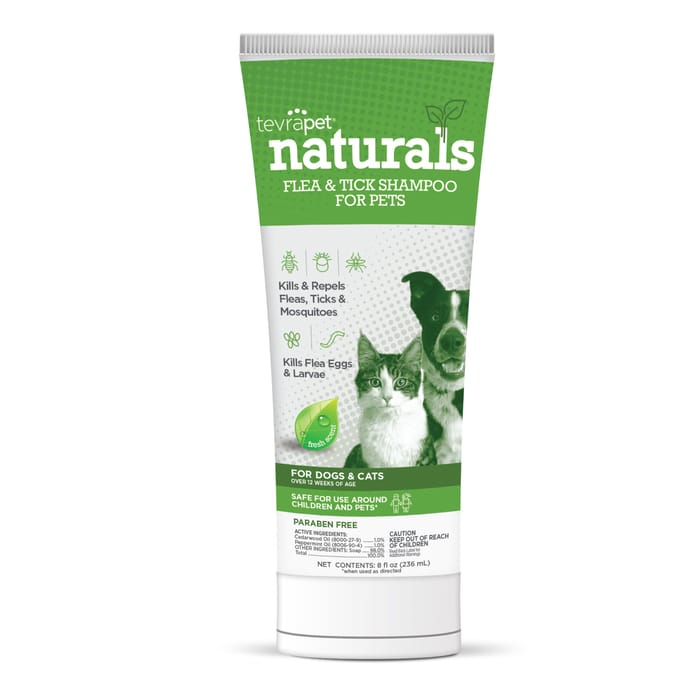 TevraPet Naturals Flea & Tick Shampoo for Pets 8 fl oz product detail number 1.0
