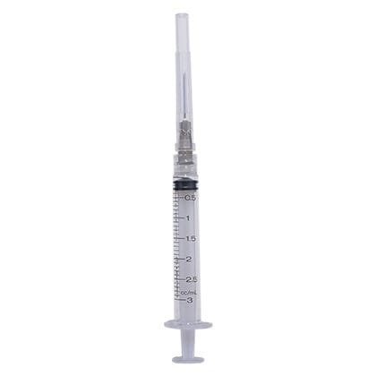 Luer-Lock Syringe with Needle 3 cc/mL 22g x 3/4" product detail number 1.0