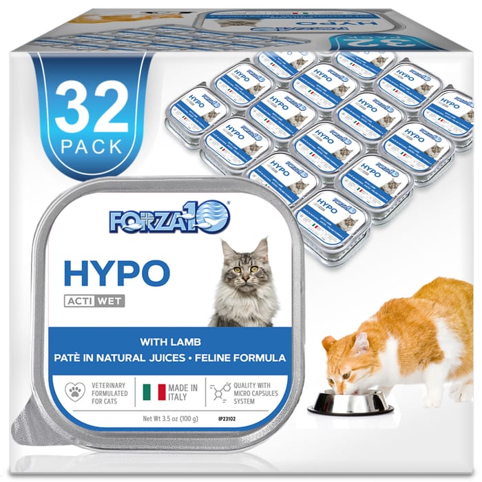 Forza10 Nutraceutic ActiWet Hypo Support Lamb Recipe Wet Cat Food 3.5 oz Trays - Case of 32 product detail number 1.0