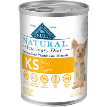 BLUE Natural Veterinary Diet KS Kidney Support Canned Dog Food 12.5 oz - Case of 12-product-tile