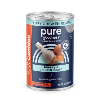 Canidae PURE Grain Free Puppy Chicken Recipe Wet Dog Food 13 oz Cans - Case of 12-product-tile