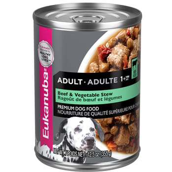 Eukanuba Adult Beef & Vegetable Stew Wet Dog Food 12.5 oz Cans - Case of 12-product-tile