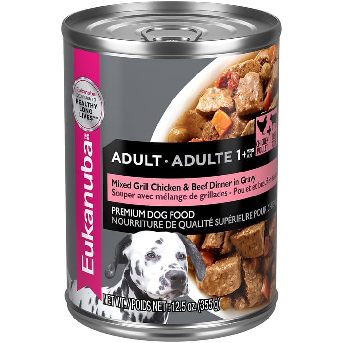 Eukanuba Adult Mixed Grill Chicken & Beef Dinner in Gravy Canned Food 12.5 oz Can - Case of 12 product detail number 1.0