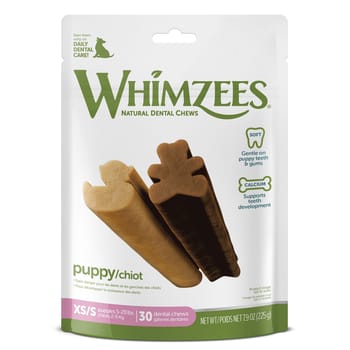 Whimzees Puppy Daily Dental Dog Treats - Toy and Small Breeds - Bag of 30-product-tile