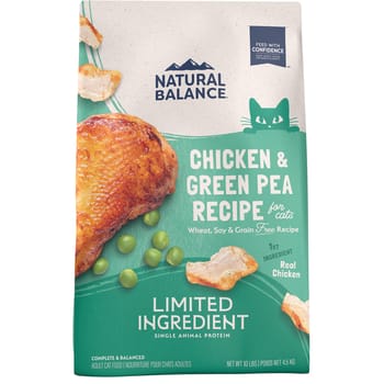 Natural Balance Limited Ingredient Grain Free Green Pea & Chicken Recipe Dry Cat Food - 5 lb-product-tile