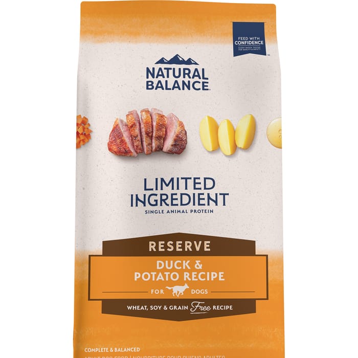 Natural Balance Limited Ingredient Reserve Grain Free Duck & Potato Recipe Dry Dog Food 4 lb product detail number 1.0