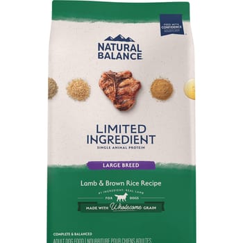 Natural Balance Limited Ingredient Lamb & Brown Rice Large Breed Recipe Dry Dog Food 12 lb-product-tile