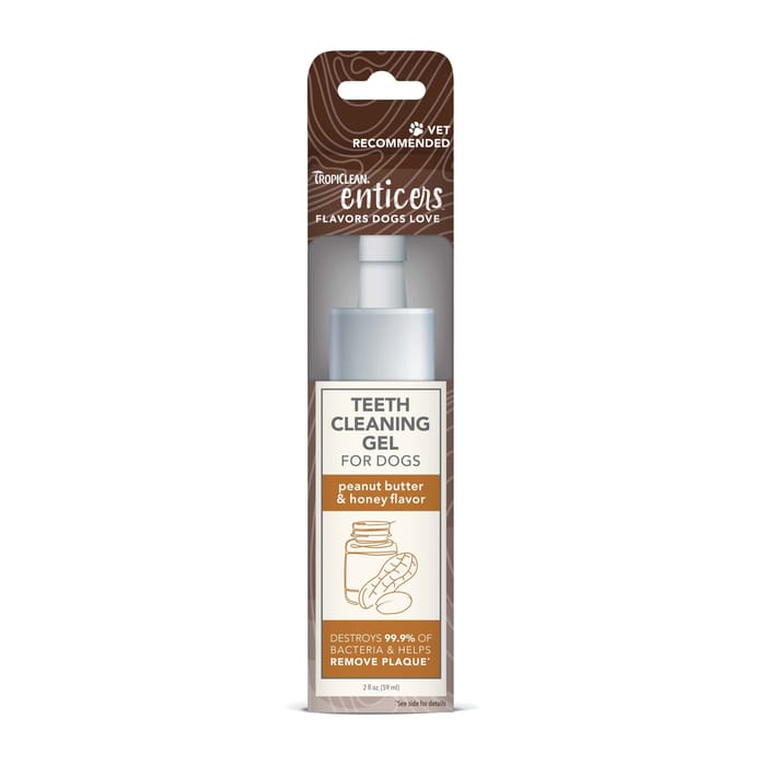 TropiClean Enticers Teeth Cleaning Gel for Dogs Pb/Honey 2 oz product detail number 1.0