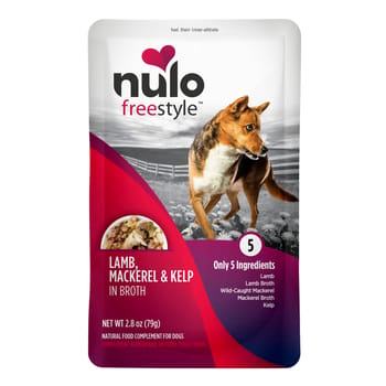 Nulo FreeStyle Lamb, Mackerel & Kelp in Broth Dog Food Topper 24 2.8oz pouches-product-tile
