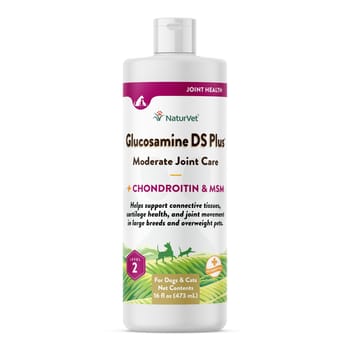NaturVet Glucosamine DS Plus Level 2 Moderate Joint Care Supplement for Dogs and Cats Liquid 16 fluid oz-product-tile