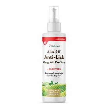 NaturVet Aller-911 Anti-Lick Allergy Aid Paw Spray Plus Aloe Vera for Dogs and Cats Spray 8 oz-product-tile