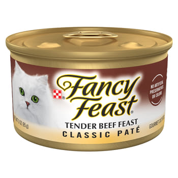 Fancy Feast Classic Pate Tender Beef Feast Wet Cat Food 3 oz. Cans - Case of 24-product-tile